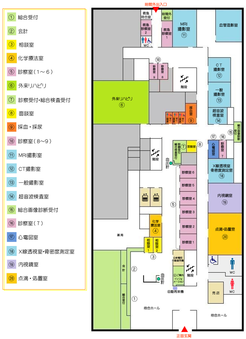 1Fフロアマップ